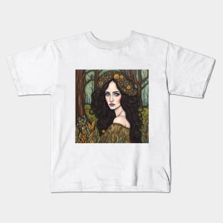 Eva Green as a fairy in the woods Kids T-Shirt